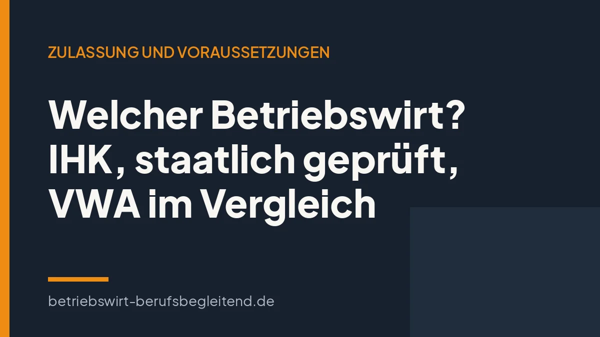 Titelgrafik zum Artikel über die verschiedenen Betriebswirt-Abschlüsse