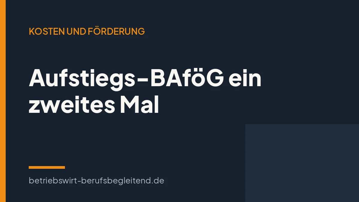Titelgrafik zum Artikel über das zweite Aufstiegs-BAföG für den Geprüften Betriebswirt